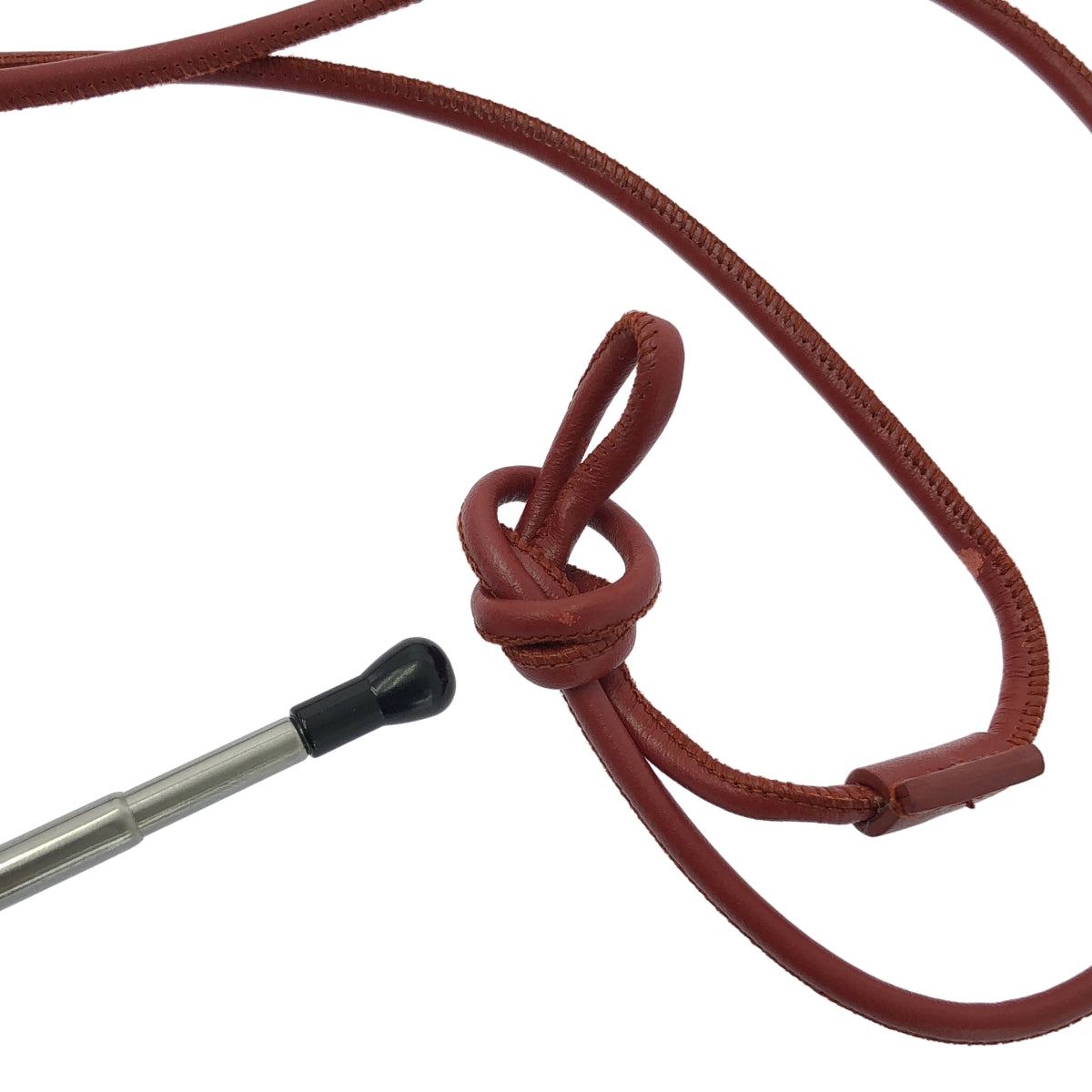 JIL SANDER / 질 썬더 | CLIMB DRAWSTRING 가죽 건착 숄더백 | 레드 |