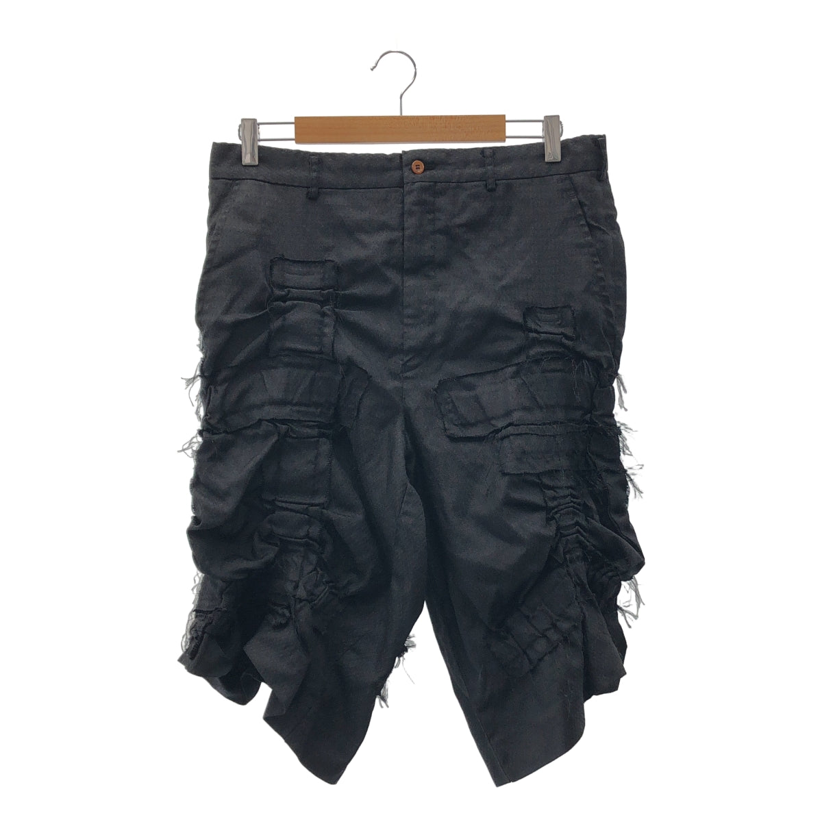 COMME des GARÇONS HOMME PLUS | 2019 春夏 |聚酯成品提花拼接寬腿短褲| SHOPBOP L 號 |男士