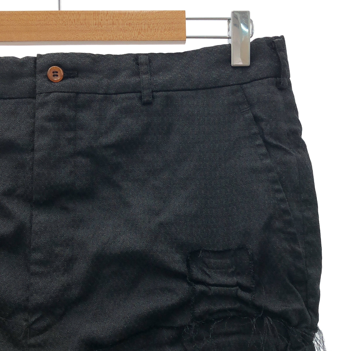 COMME des GARÇONS HOMME PLUS | 2019 春夏 |聚酯成品提花拼接寬腿短褲| SHOPBOP L 號 |男士