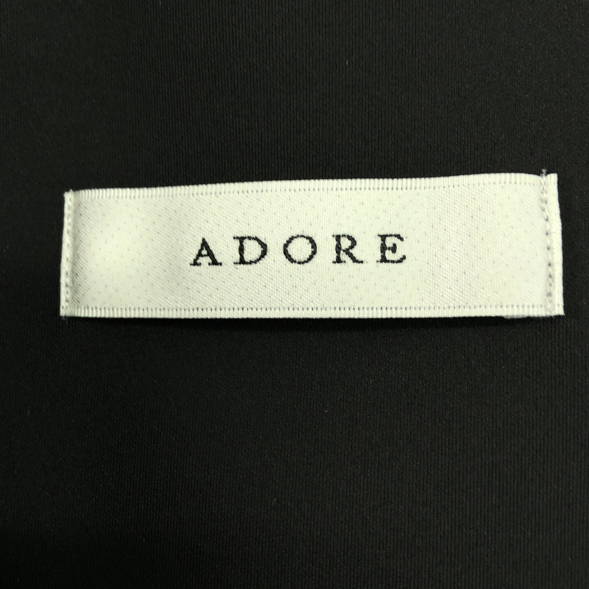 【美品】  ADORE / アドーア | コンパクトダンボールワンピース | 38 | ブラック | レディース