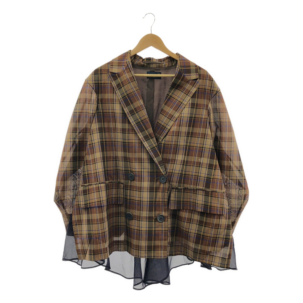 kolor / 컬러 | 체크 도킹 오버 사이즈 재킷 | 1 |