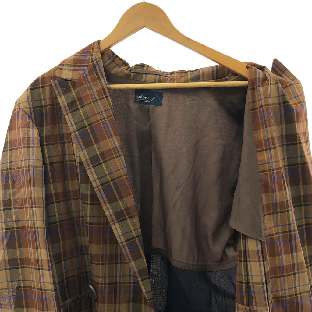 kolor / 컬러 | 체크 도킹 오버 사이즈 재킷 | 1 |