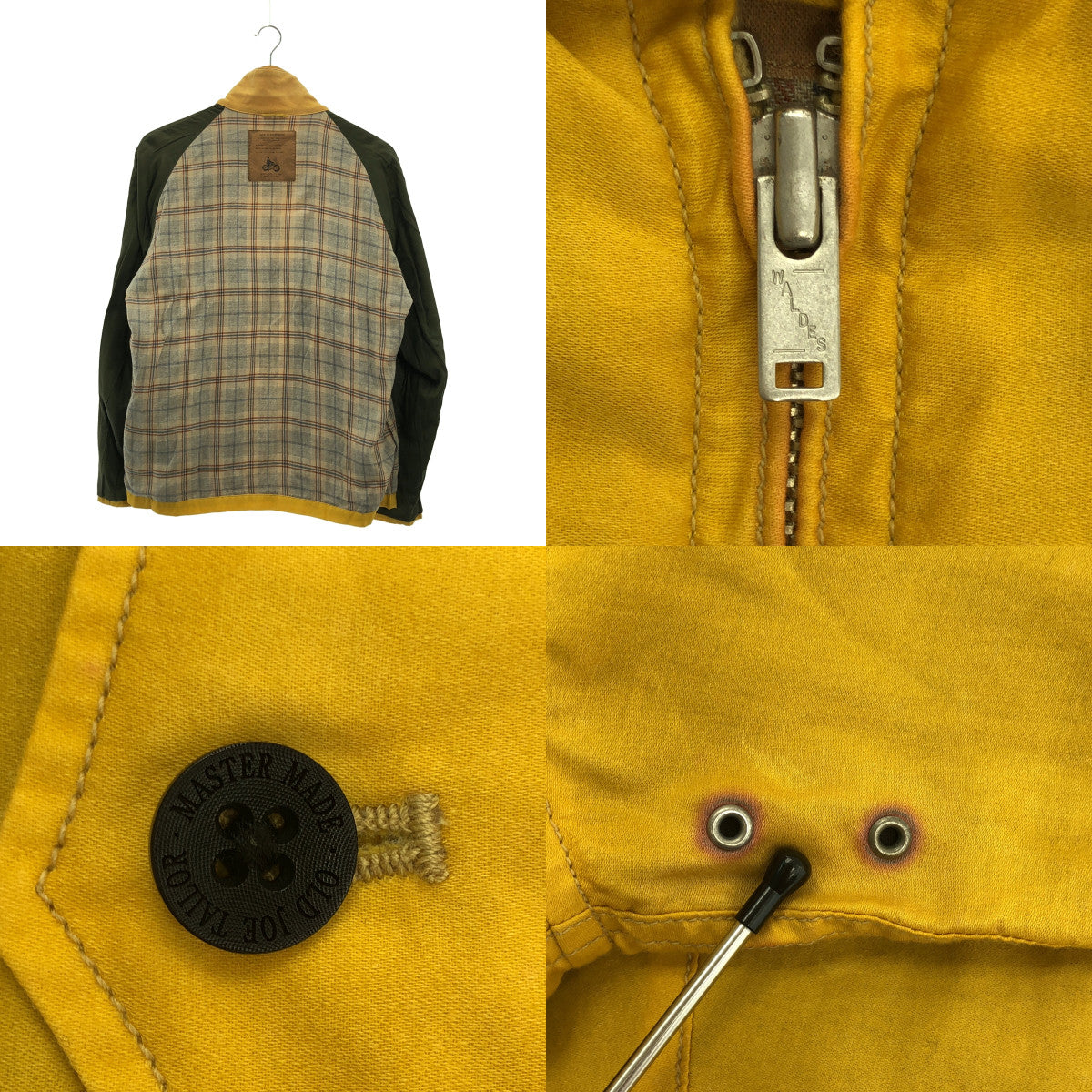 OLD JOE BRAND / 올드 조 | OILED DRIVING JACKET / 오일 드라이빙 스윙 탑 재킷 / 총 무늬 안감 | 38 | 겨자 계열 | 남성