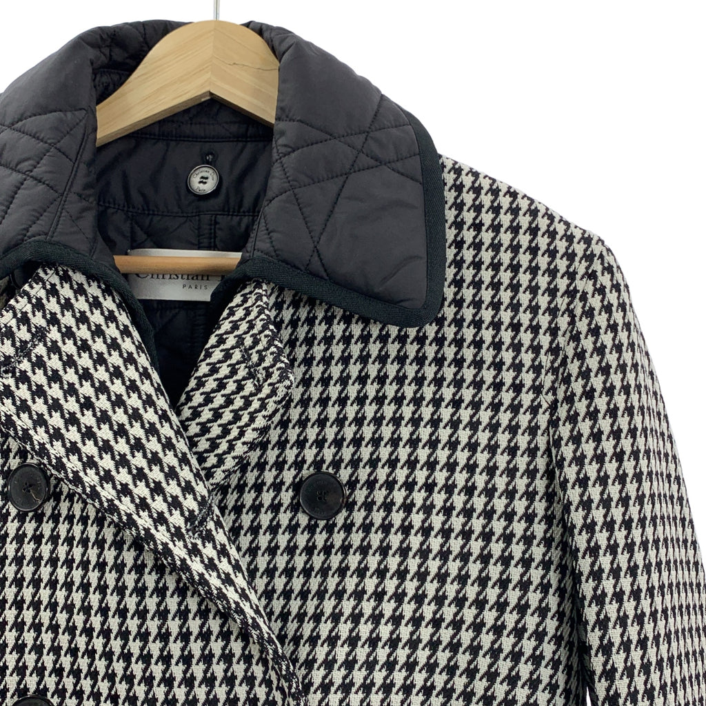 Christian Dior / クリスチャンディオール | 2023AW | 千鳥格子 ハウンドトゥース キルトライナーベスト付き ダブル ジャケット | 36 | レディース