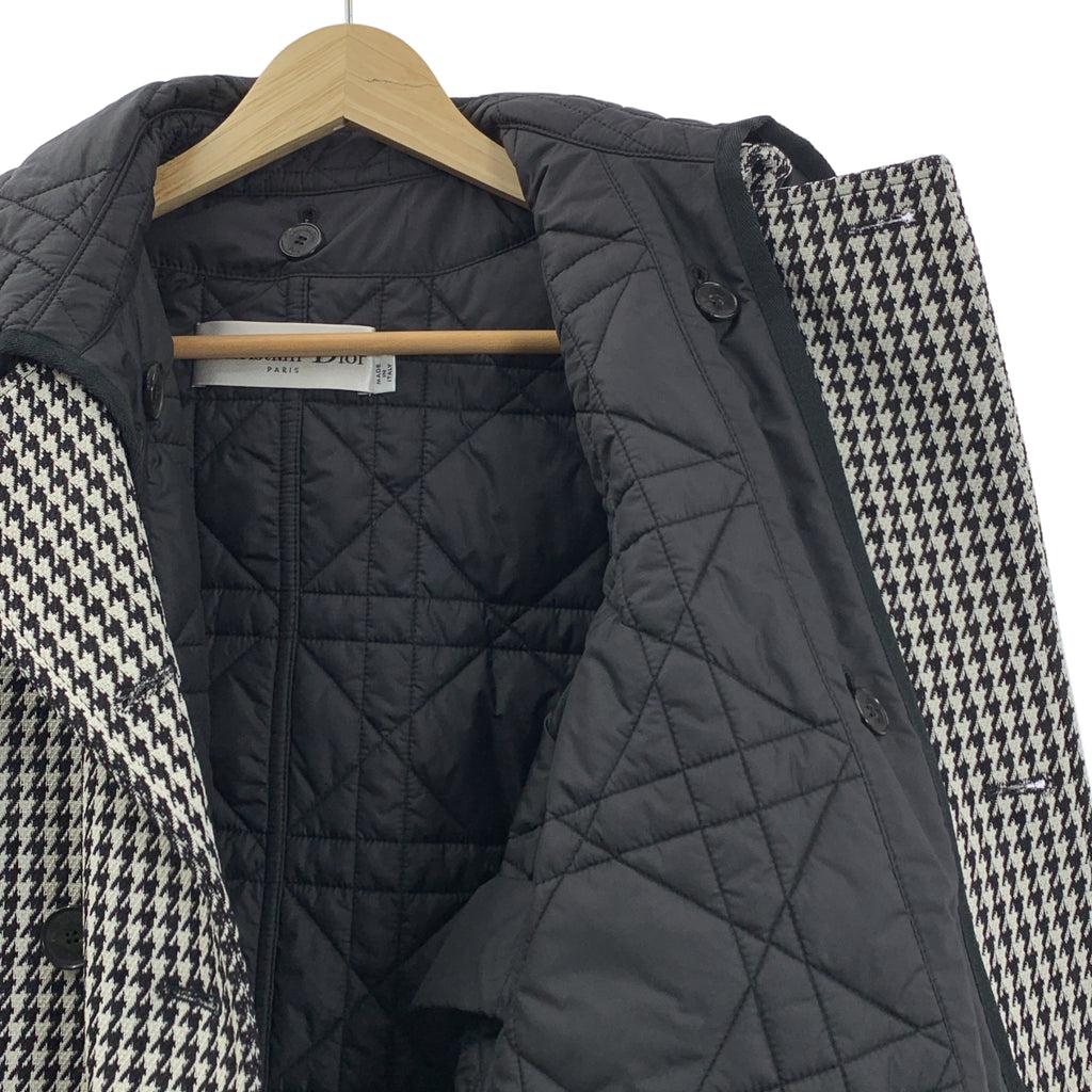 Christian Dior / クリスチャンディオール | 2023AW | 千鳥格子 ハウンドトゥース キルトライナーベスト付き ダブル ジャケット | 36 | レディース