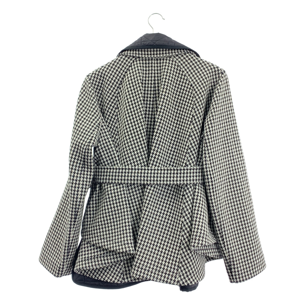 Christian Dior / クリスチャンディオール | 2023AW | 千鳥格子 ハウンドトゥース キルトライナーベスト付き ダブル ジャケット | 36 | レディース