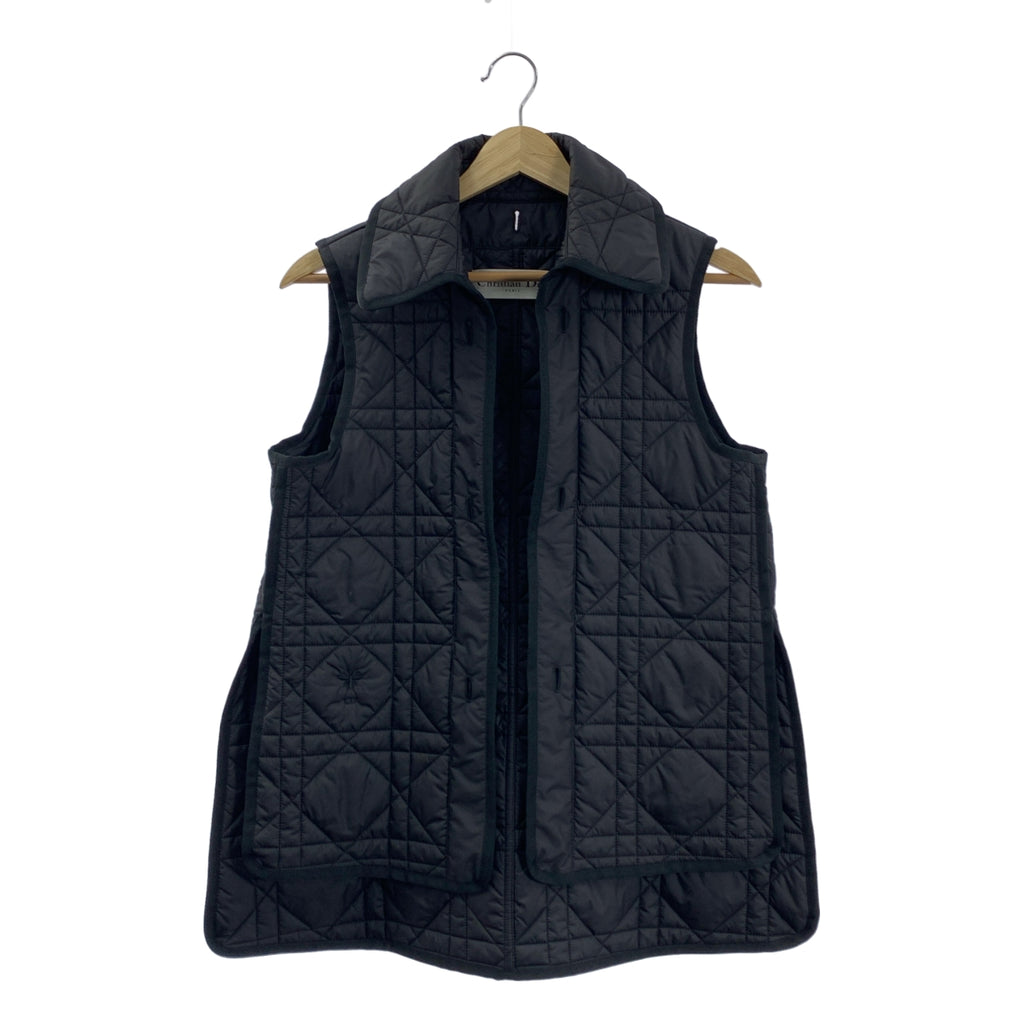 Christian Dior / クリスチャンディオール | 2023AW | 千鳥格子 ハウンドトゥース キルトライナーベスト付き ダブル ジャケット | 36 | レディース