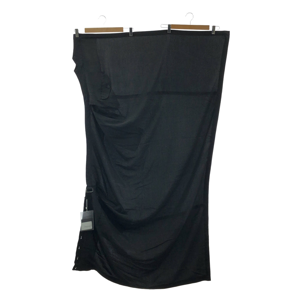 YOHJI YAMAMOTO POUR HOMME / 요우지야마모토풀 옴므 | 2024AW | Cu/Ry/S GABARDINE PEG TOP SKIRT / 어저스터 와이드 스커트 | 3 | 맨즈