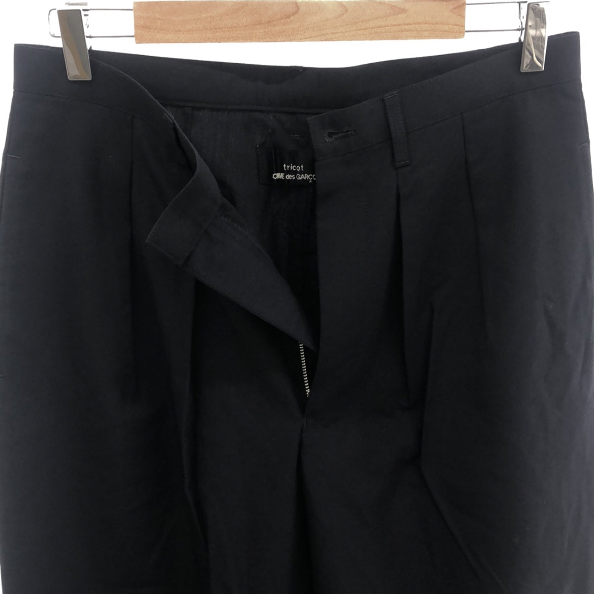 tricot COMME des GARCONS / トリココムデギャルソン | 2014AW | ウール 2タック ワイドスラックス | M | ネイビー | レディース