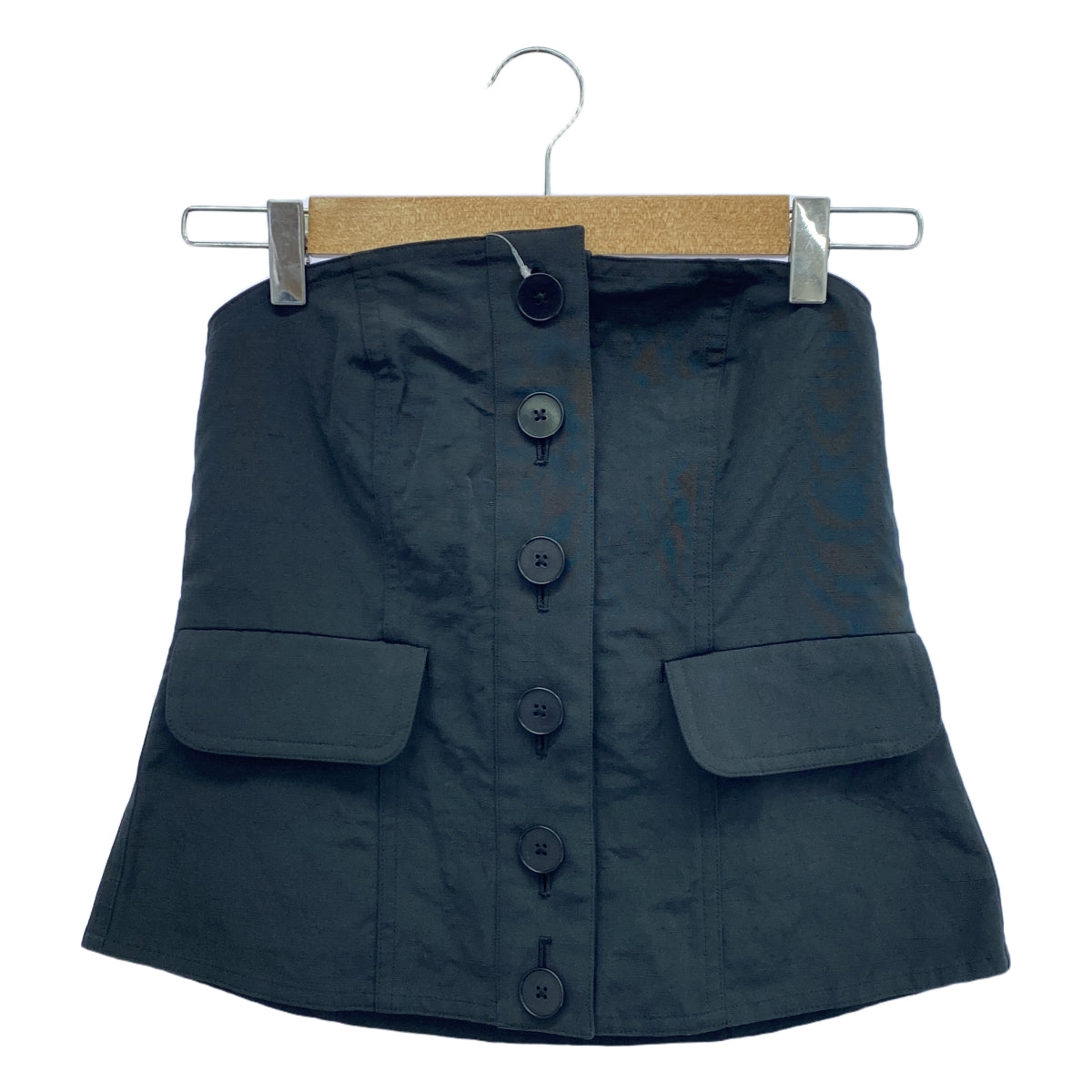 【美品】  HARDY NOIR / アルディーノアール | 2023AW | リネン ポリエステル ビスチェ | F | ブラック | レディース