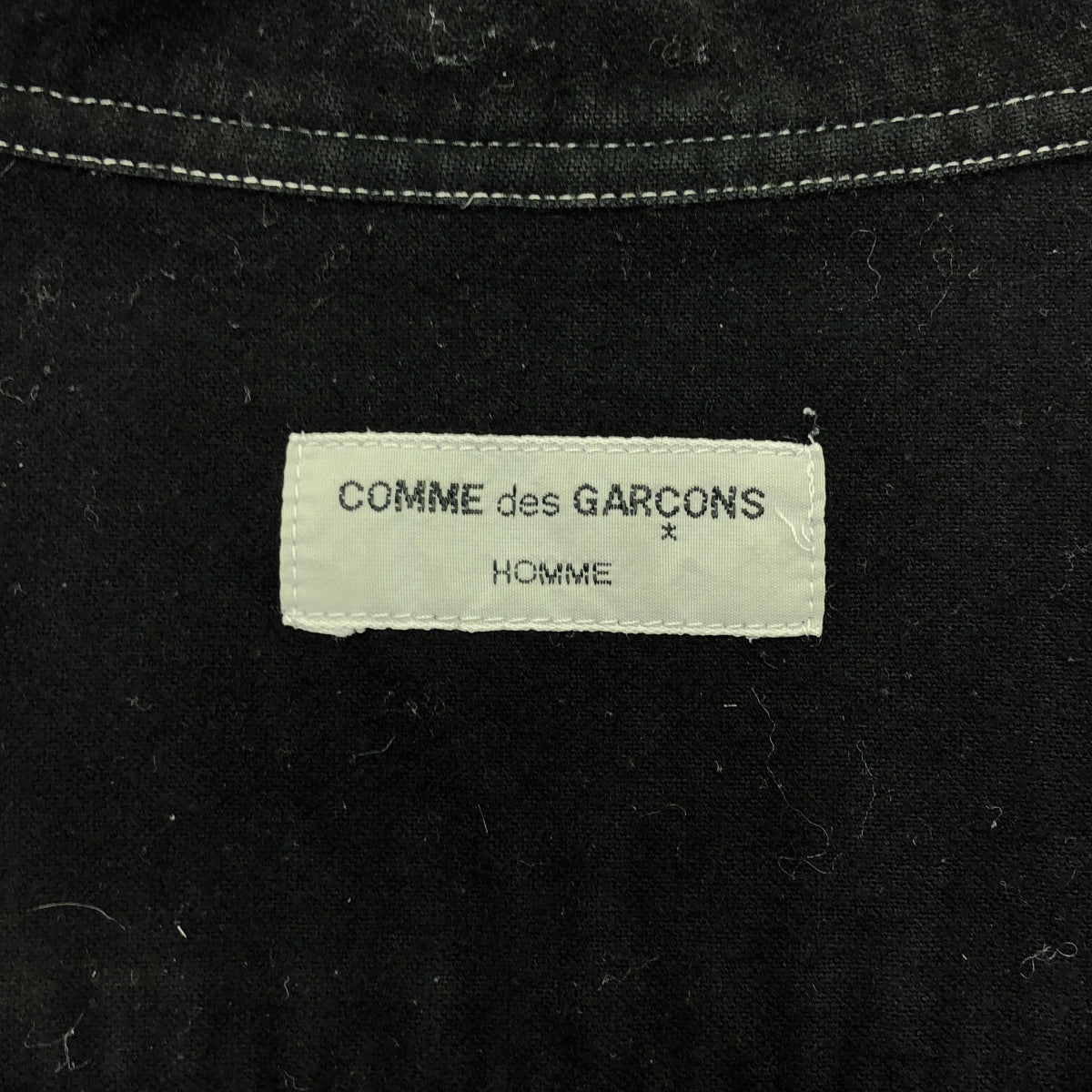 COMME des GARCONS HOMME | AD1998 | Stitch design open collar shirt |