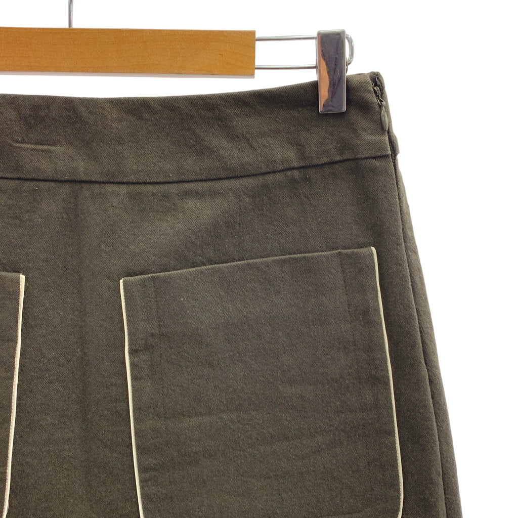 MARNI / マルニ | レザーパイピング サイドジップ スカート | 38 | レディース