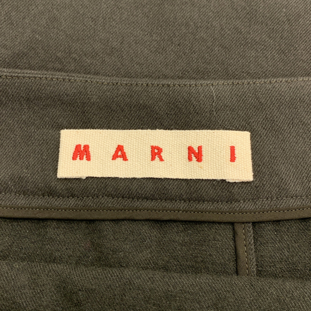 MARNI / マルニ | レザーパイピング サイドジップ スカート | 38 | レディース