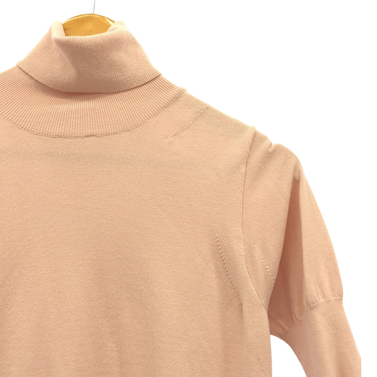 SEVEN TEN by MIHO KAWAHITO / 세븐틴 바이 미호카와히토 | 레이온 터틀넥 니트 풀오버 | S | 핑크 | 여성