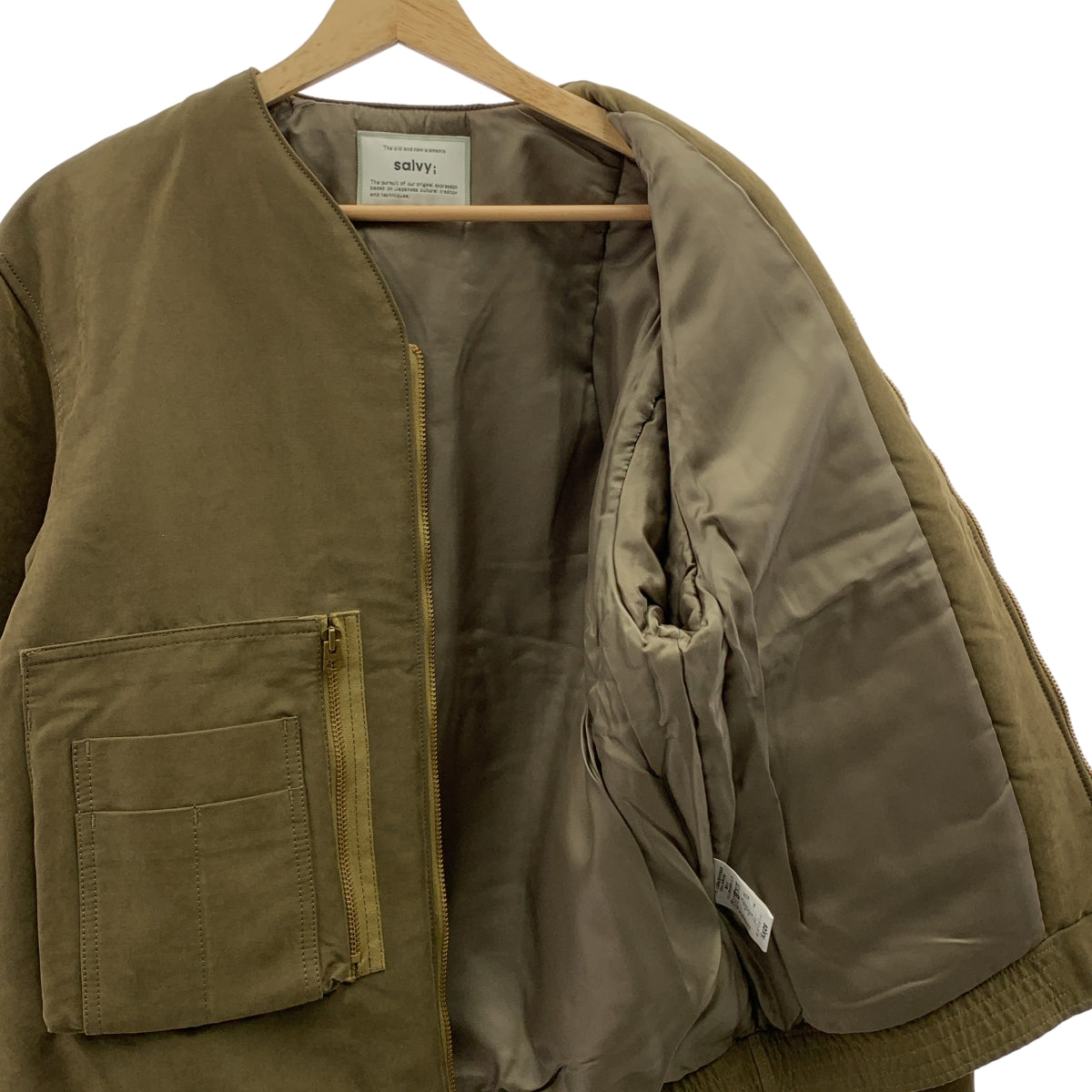 salvy | 細纖維多臂無領飛行外套 | 2 碼 | 男款