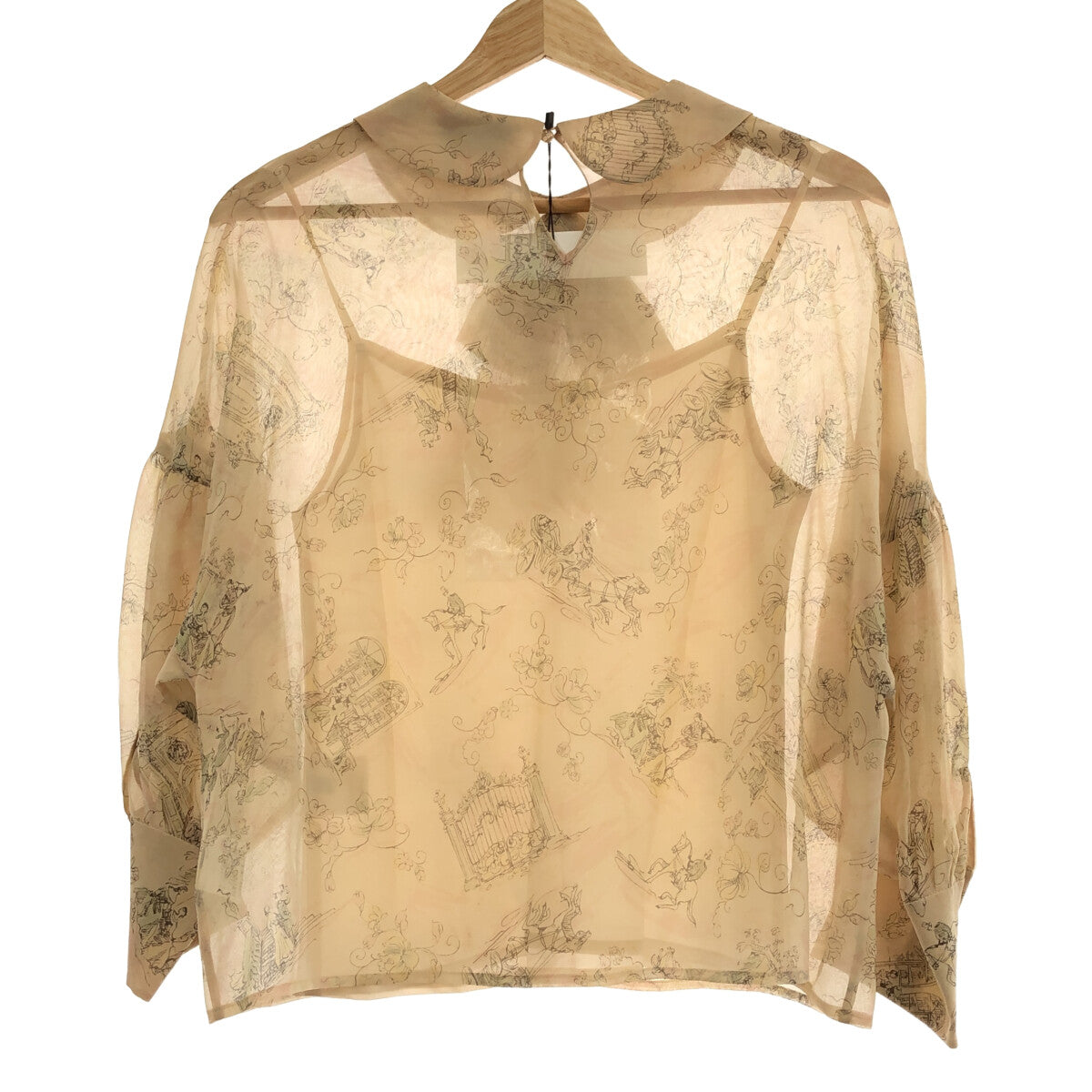 [Good Condition] leur logette / Rule Logette | Chiffon pullover blouse shirt | 1 | Beige | Women's