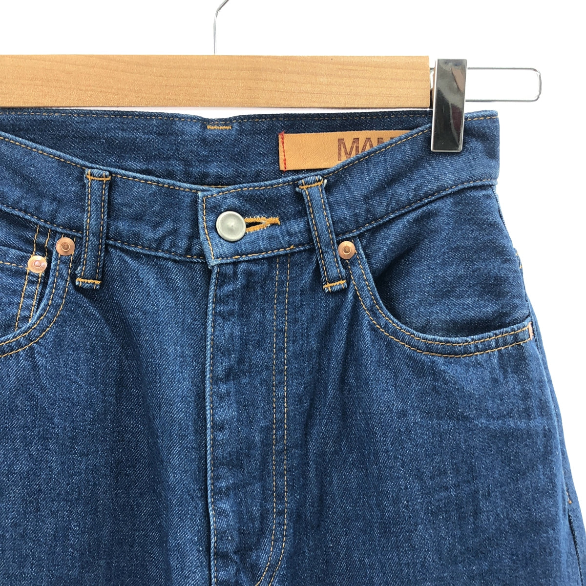 【美品】  M53. / エムゴーサン | NORMA JEAN ハイライズ テーパード デニムパンツ | 0 | インディゴ | レディース
