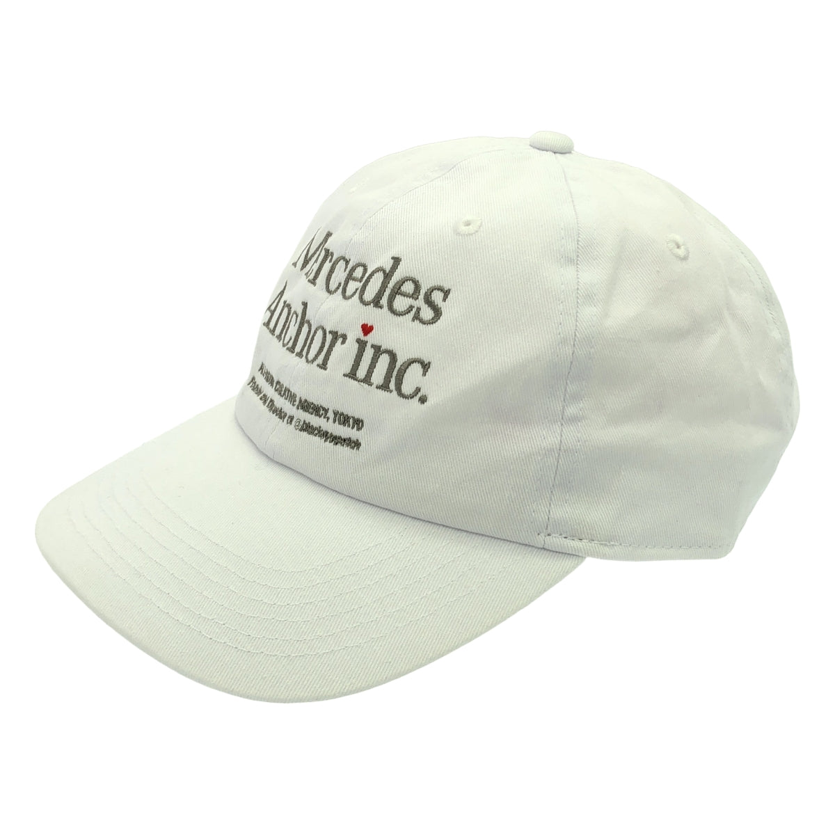[品相良好] MERCEDES ANCHOR INC. / Mercedes Anchor Ink | 2024 | Valentine Cap Valentine 限量版帽子 | F | 白色 | 男士