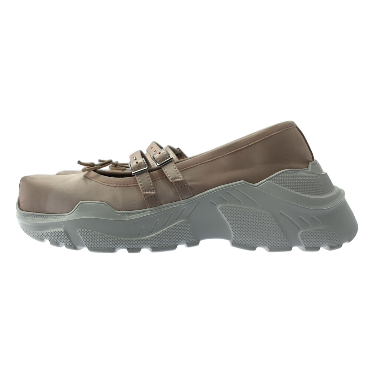 AKIKOAOKI / 아키코아오키 | Giselle satin 스트랩 신발 | 25 | 핑크 | 여성