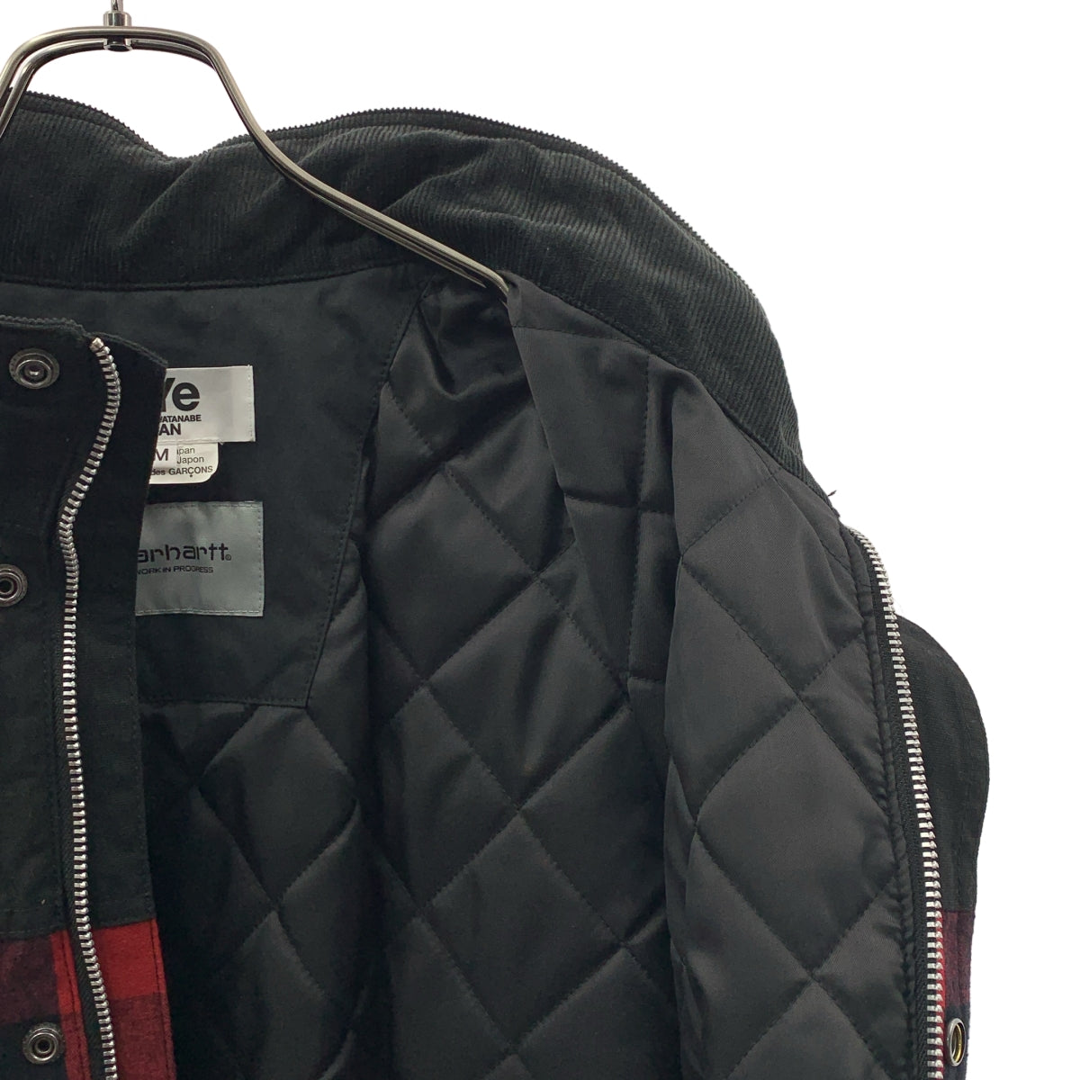 eye JUNYA WATANABE COMME des GARCONS MAN / 아이준야 와타나베 맨 | 2024AW | × Carhartt / 코튼 버팔로 체크 퀼팅 재킷 | M | 남성
