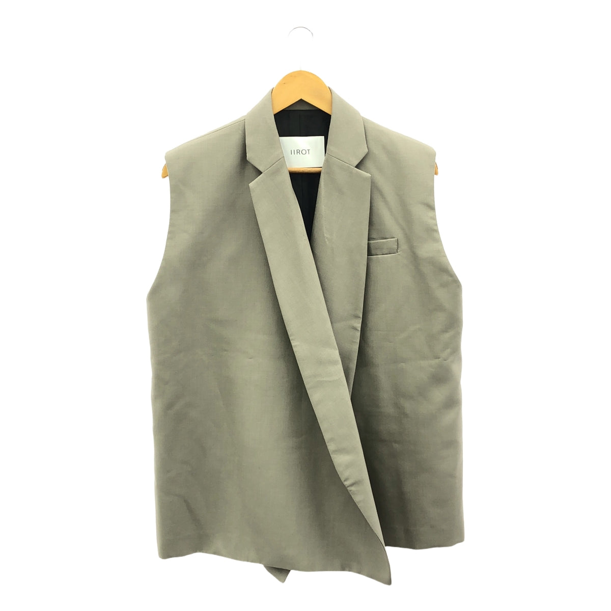 IIROT / イロット | Mohair poplin Tailored Jacket ジレ | F | ベージュ | レディース