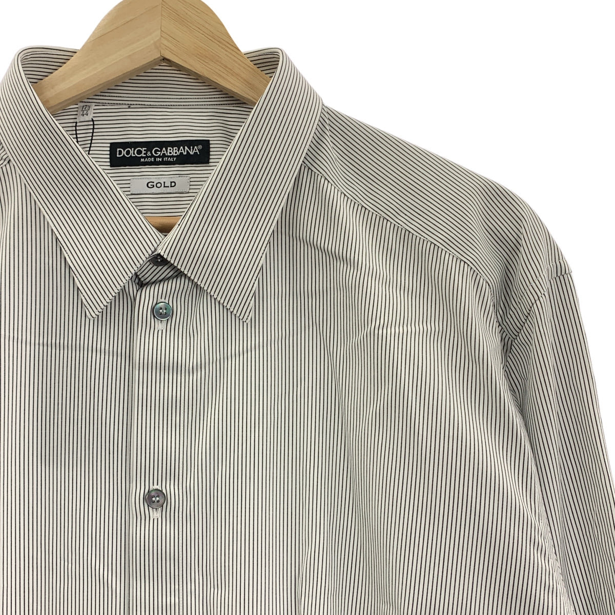 DOLCE＆GABBANA / ドルチェ＆ガッバーナドルガバ | GOLD / レギュラー カラー ドレス シャツ | 44 | メンズ