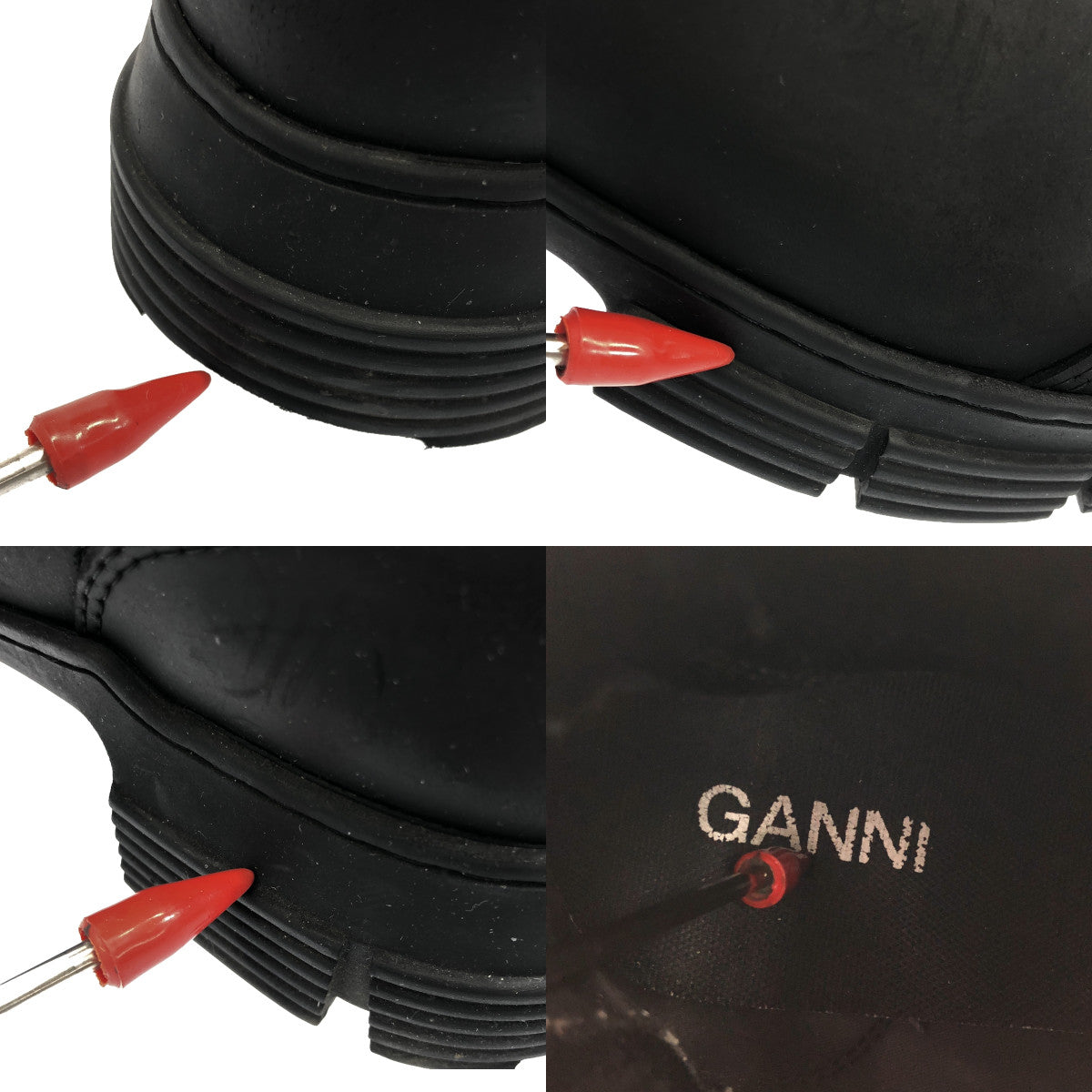 Ganni / 가니 | FLAT ANKLE BOOTS 사이드 고어 부츠 | 38 | 여성