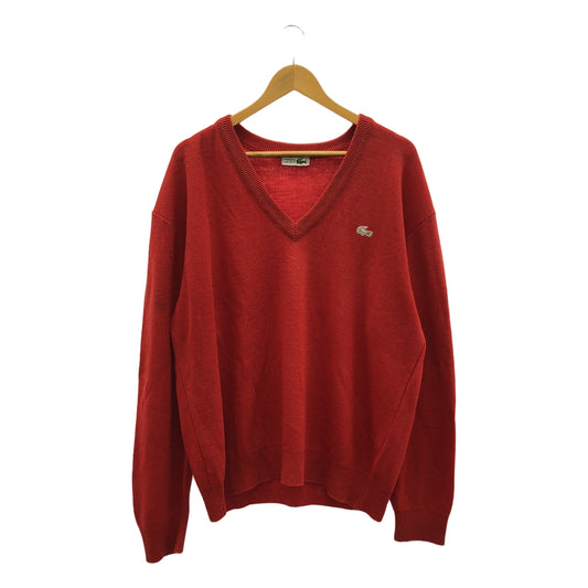 LACOSTE | 70s-80s Vintage CHEMISE V-neck wool knit | 5 | Men's