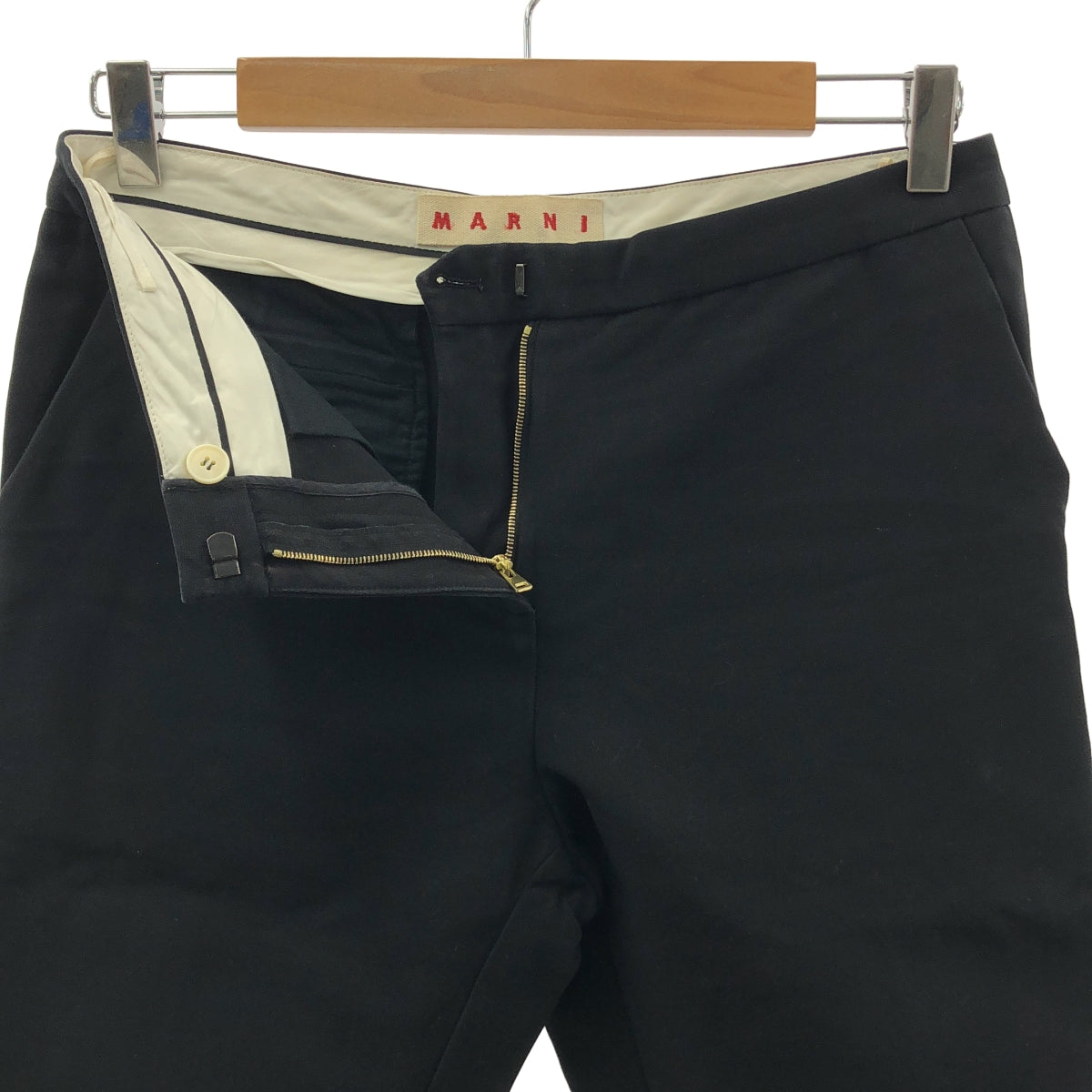 MARNI / マルニ | コットン クロップド テーパード スラックス パンツ | 40 | レディース