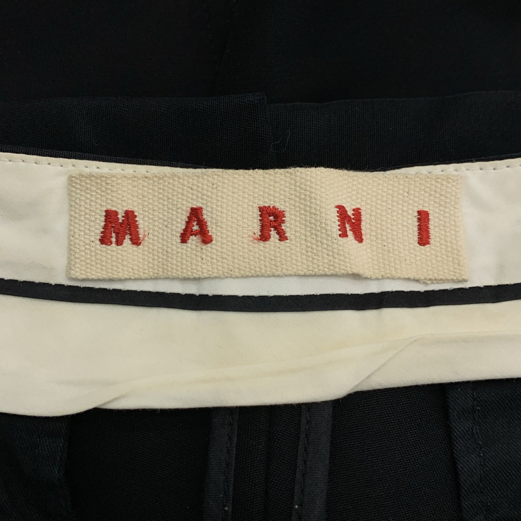 MARNI / マルニ | コットン クロップド テーパード スラックス パンツ | 40 | レディース