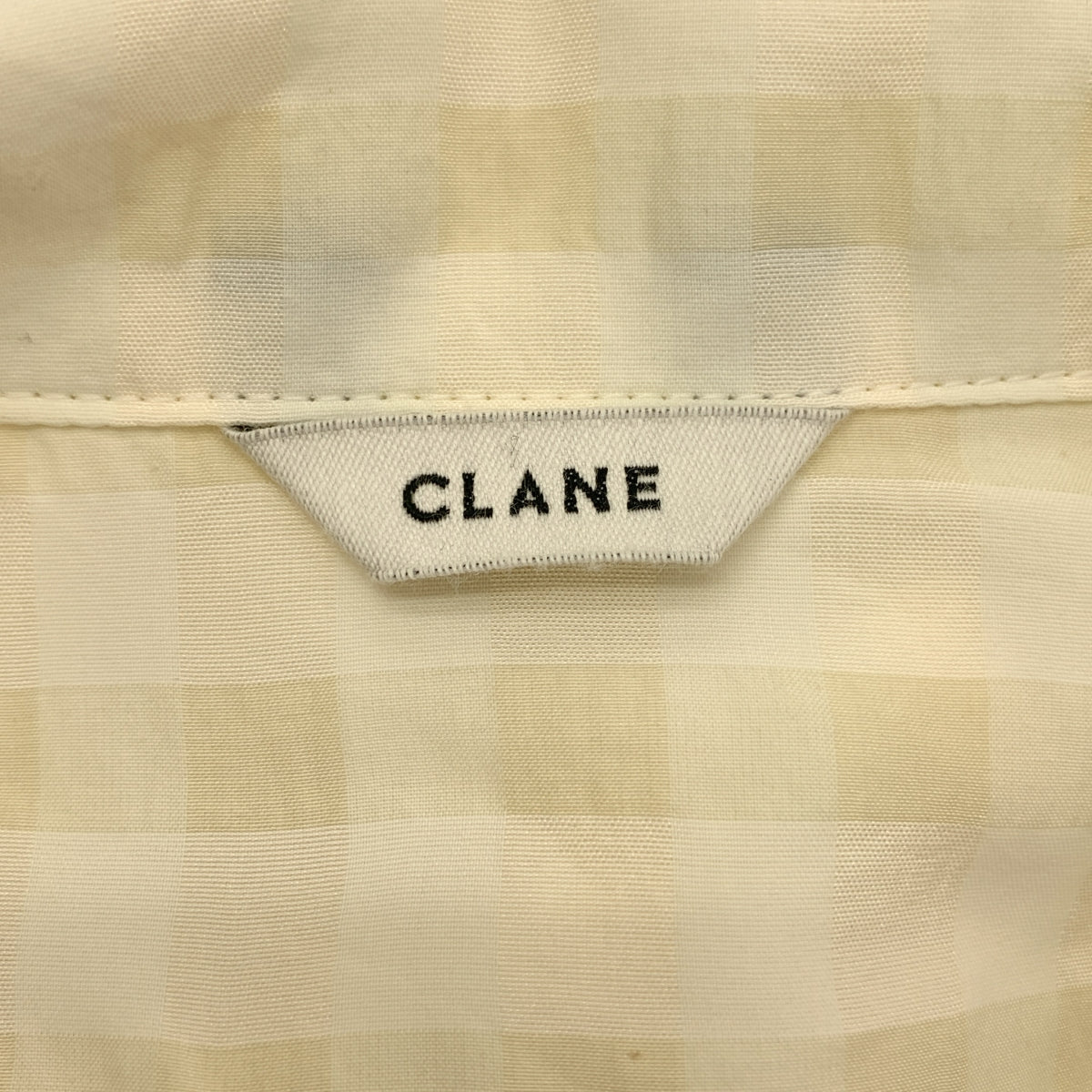 CLANE / クラネ | GINGHAM CHECK DOME SLEEVE SHIRT / ギンガム チェック ドーム スリーブ シャツ ジャケット | 1 | レディース