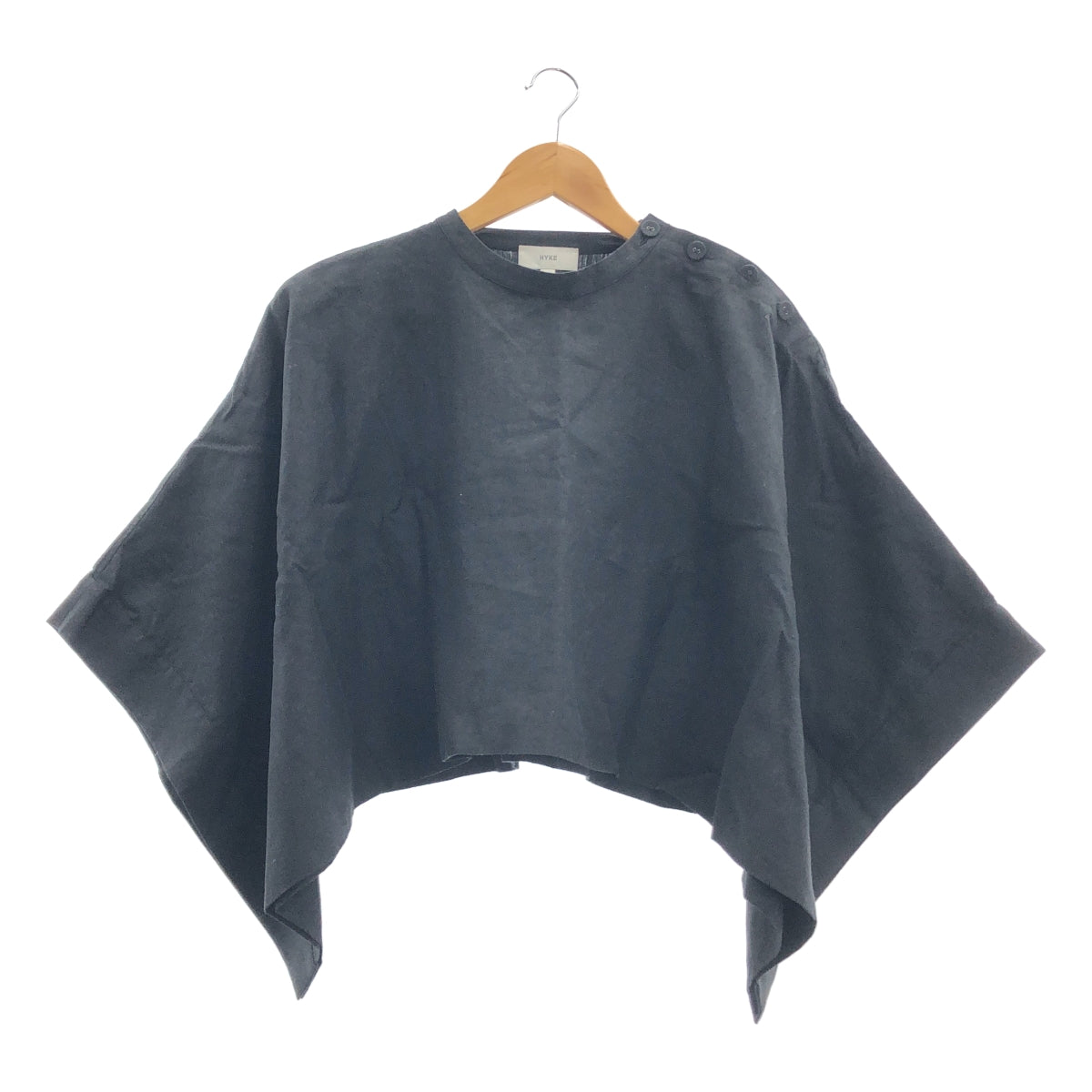 HYKE / 하이크 | LINEN PONCHO 린넨 판초 오버사이즈 풀오버 블라우스 |