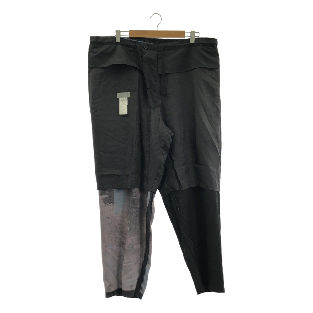 YOHJI YAMAMOTO POUR HOMME / 요우지야마모토 풀 옴므 | 2024SS | FOUNTAIN PRINT PANTS / 파운틴 프린트 드로스트링