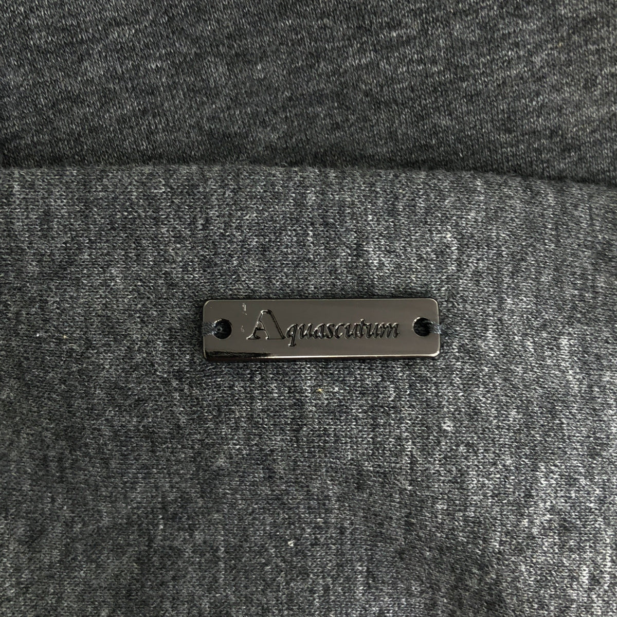 AQUASCUTUM / 아쿠아 스큐텀 | 골판지 지퍼 업 스웨트 후디 | S | 다크 그레이 | 여성