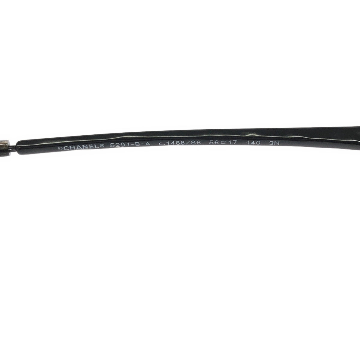 香奈兒 |水鑽威靈頓太陽眼鏡 | 56□17 140 |黑色 |女性的