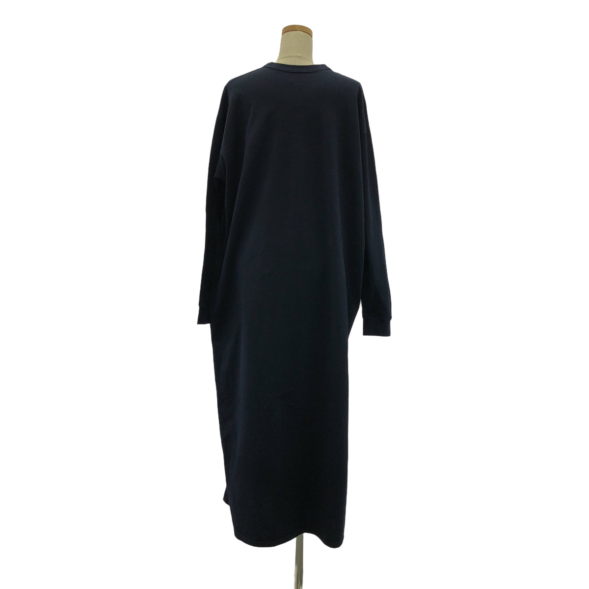 MAISON EUREKA / メゾンエウレカ | GIZA COTTON MAXI L/S コットン マキシワンピース | F | ネイビー | レディース