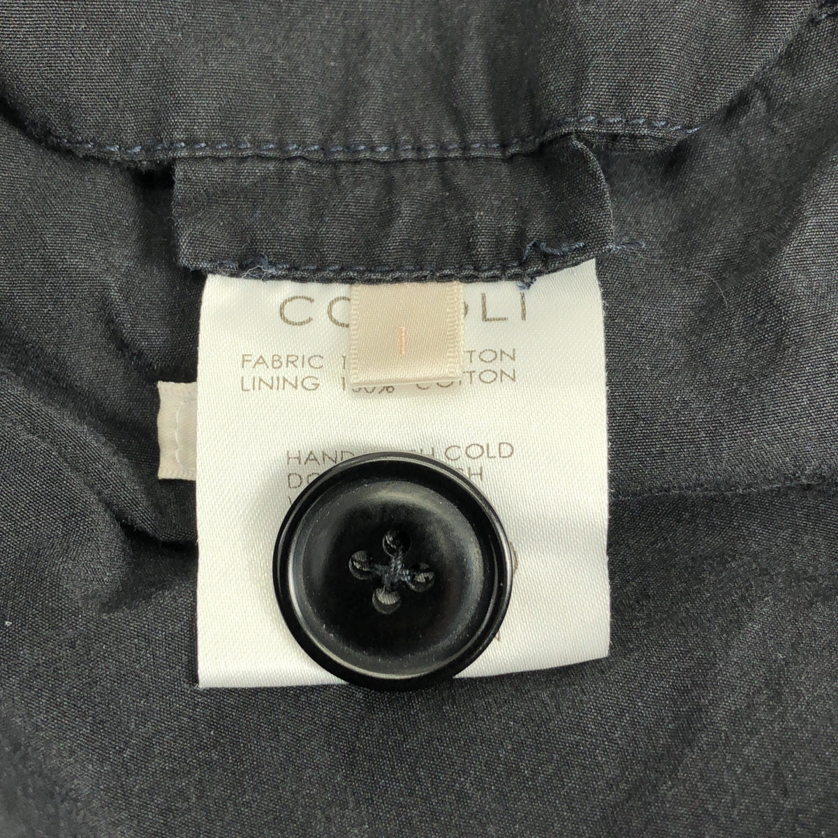 COMOLI | 成衣染色絎縫切斯特大衣 | 1 碼 | 男士