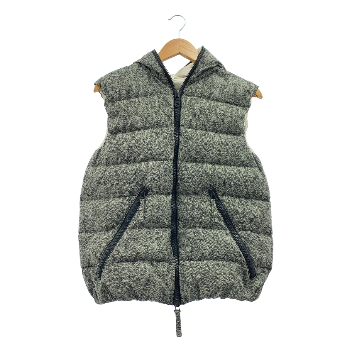 DUVETICA | ARISTEO / 全印花羽絨連帽背心 | 48 碼 |