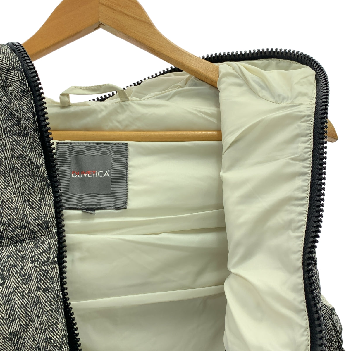 DUVETICA | ARISTEO / 全印花羽絨連帽背心 | 48 碼 |
