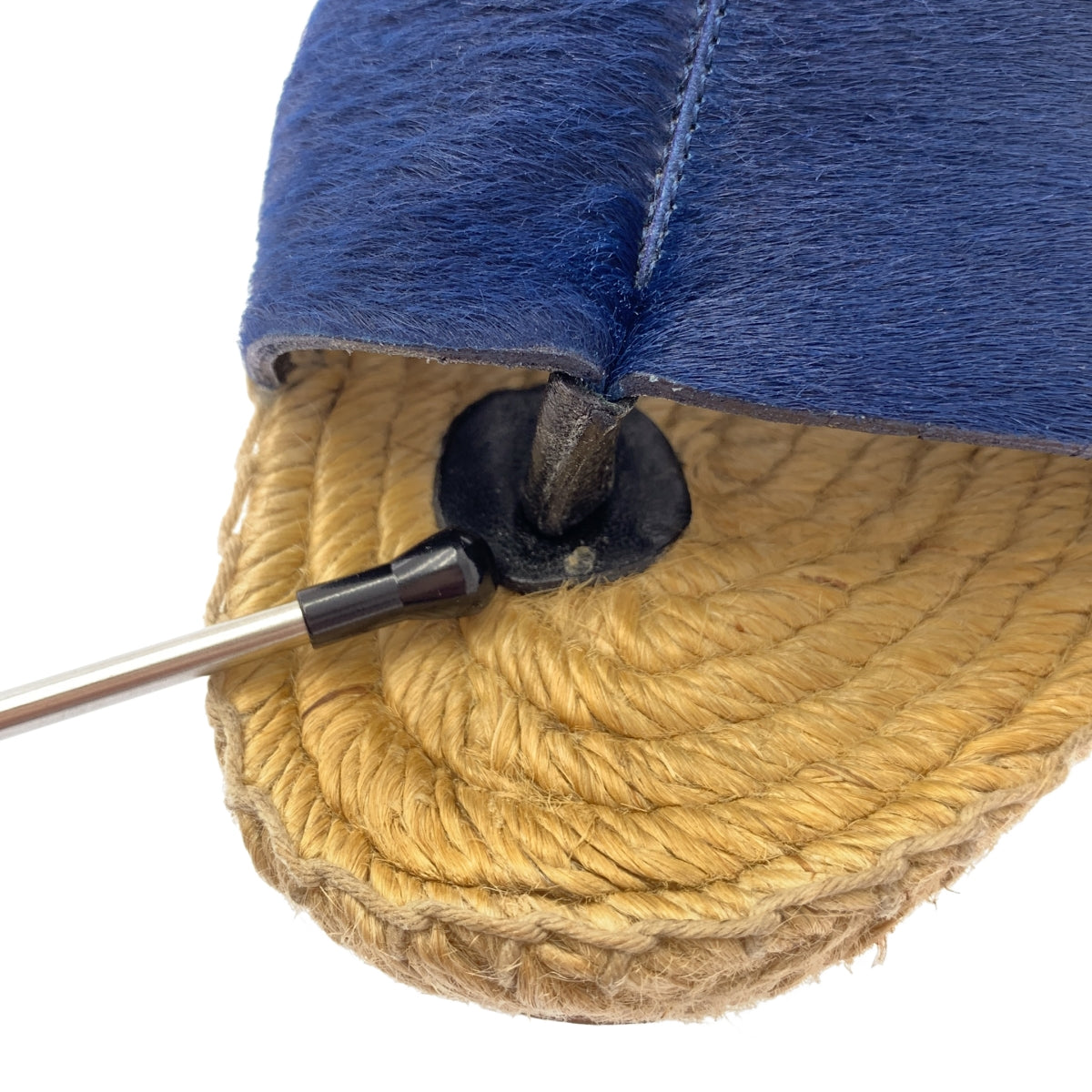 CELINE / セリーヌ | by Phoebe Philo フィービー / ハラコレザー エスパドリーユ ウェッジソール サンダル | 35 | レディース