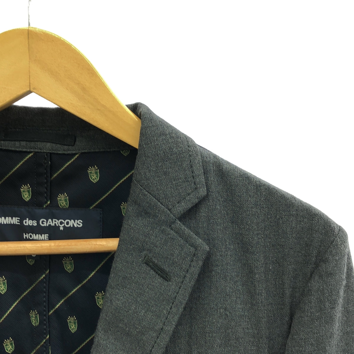 COMME des GARCONS HOMME | 2006春夏 |設定 2B 邊線訂製外套/休閒褲 | S |灰色 |男士