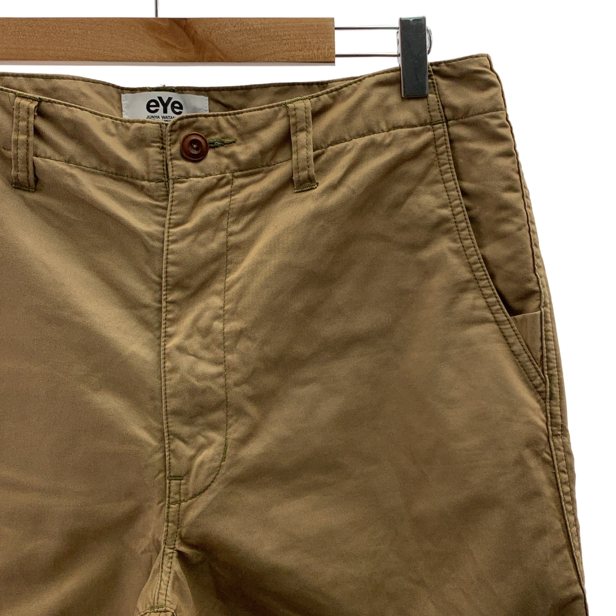 渡邊淳彌 (JUNYA WATANABE) COMME des GARÇONS MAN | 2021 春夏 | 棉質聚酯斜紋布卡其褲 | M 碼 | 米色 | 男款