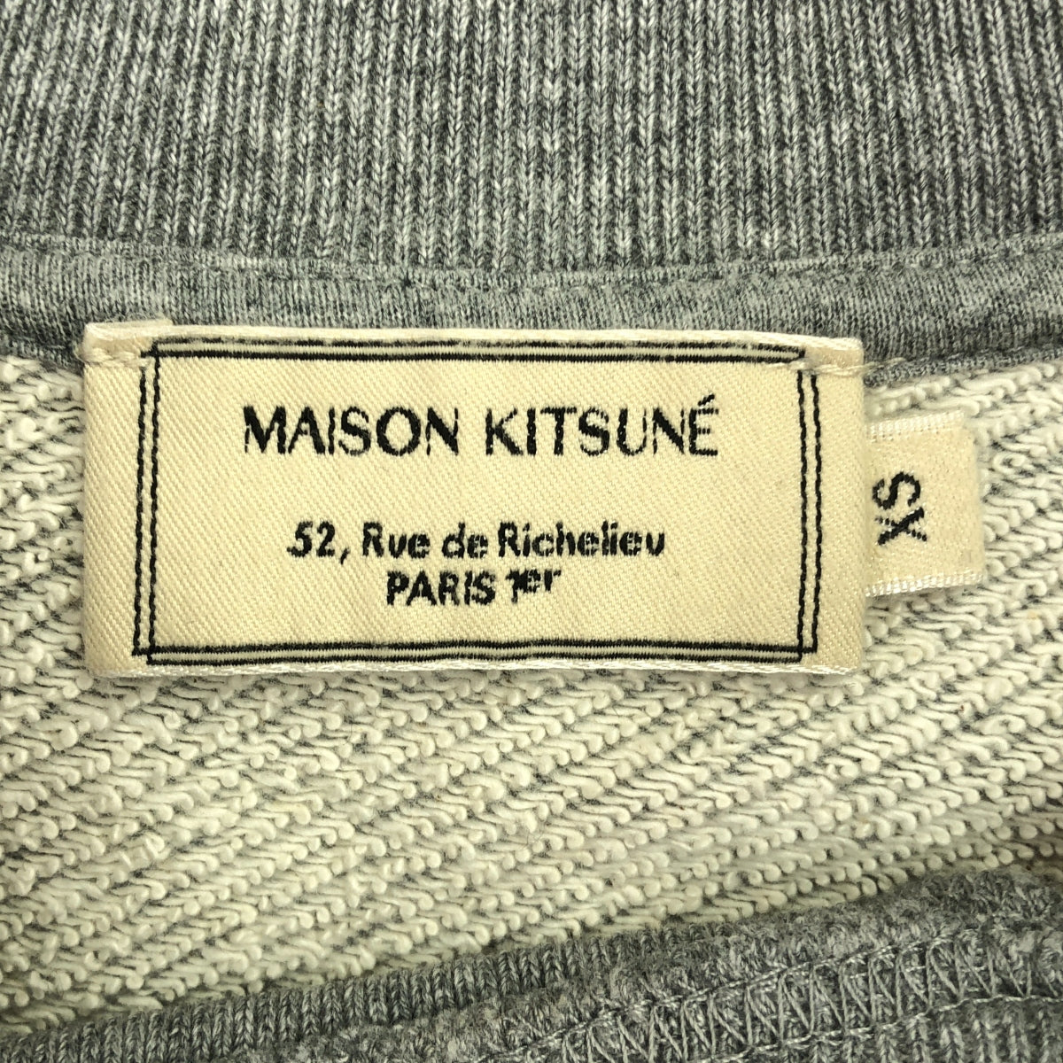 MAISON KITSUNE / 메종 여우 | 원 포인트 패치 스웨트 풀오버 | XS | 여성