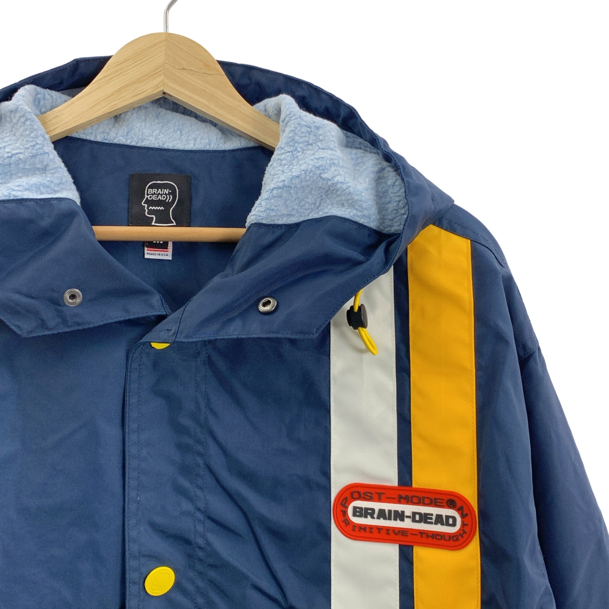 BRAIN DEAD / 브레인 데드 | Hooded Racing Jacket 후드 레이싱 재킷 | M | 남성