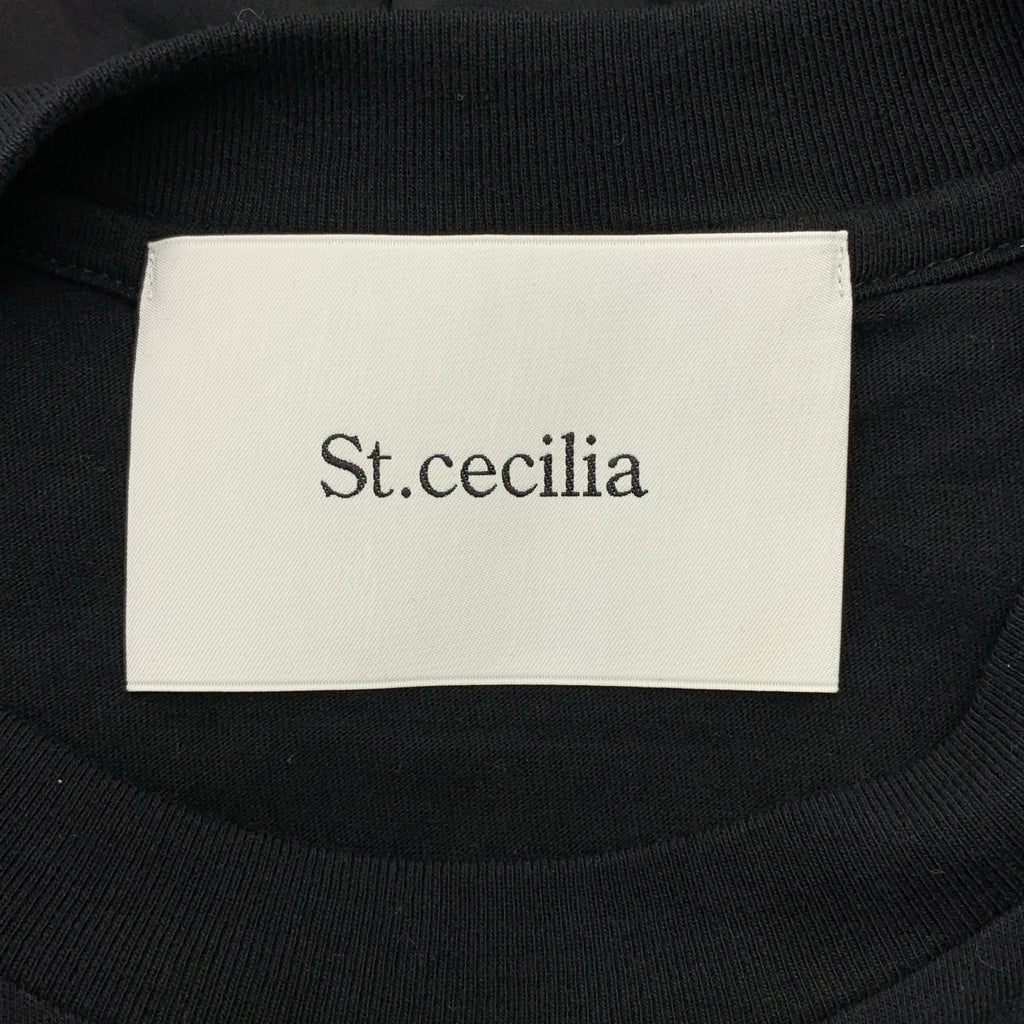 St. Cecilia | 單點標誌、寬袖、開衩、剪裁縫製襯衫 | F 碼 | 女款