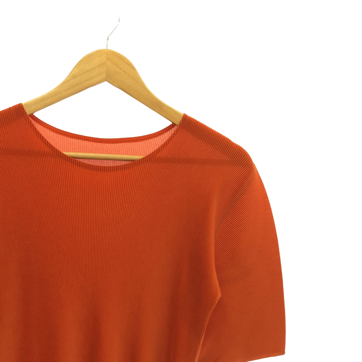 美品▲ISSEY MIYAKEイッセイミヤケ//半袖カットソー オレンジ 美品△ISSEY MIYAKEイッセイミヤケ//半袖カットソー オレンジ