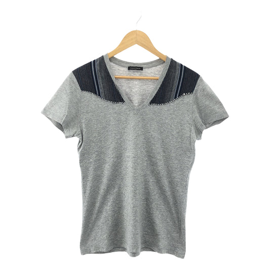 KRIS VAN ASSCHE | Striped V-neck T-shirt | S | Men's