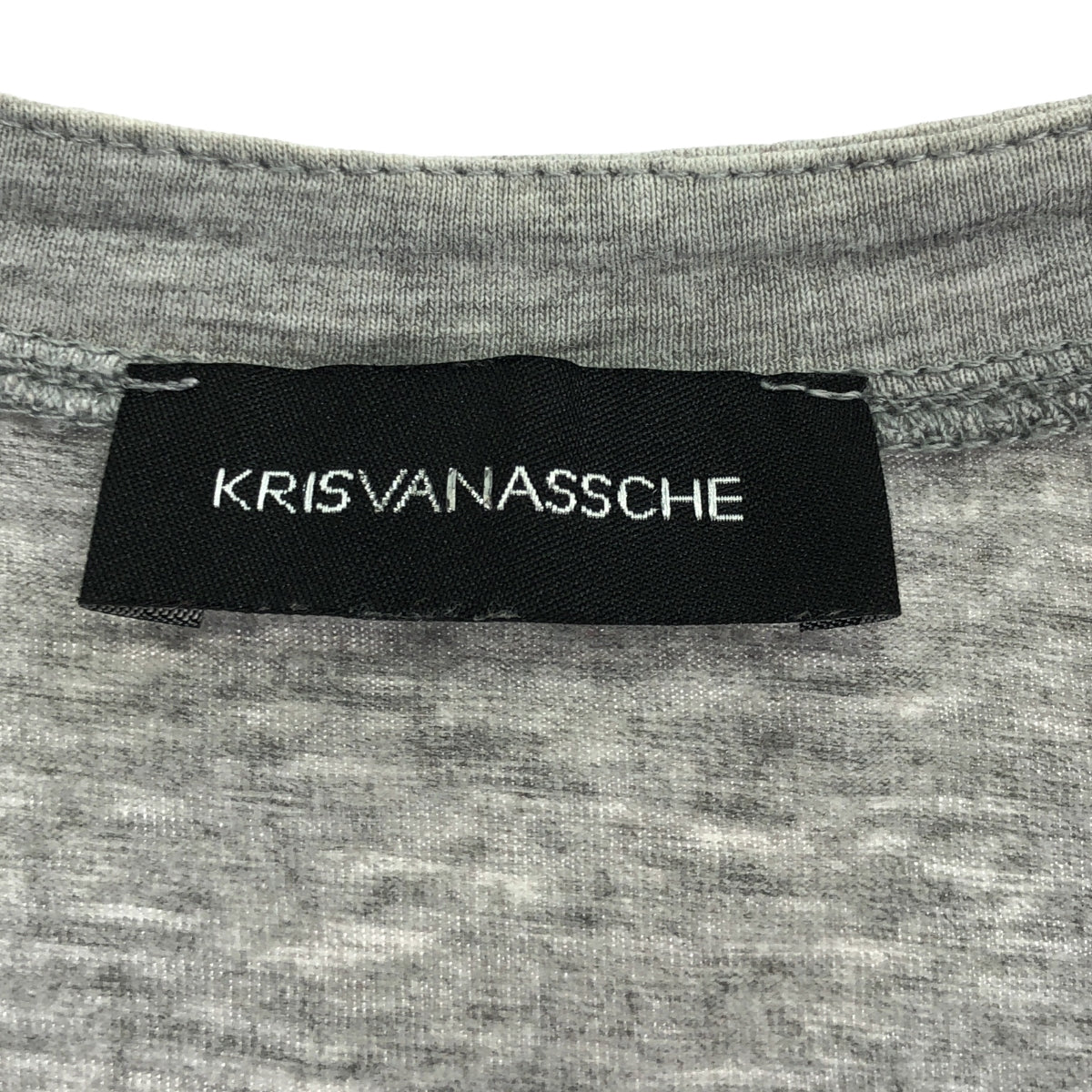 KRIS VAN ASSCHE | Striped V-neck T-shirt | S | Men's