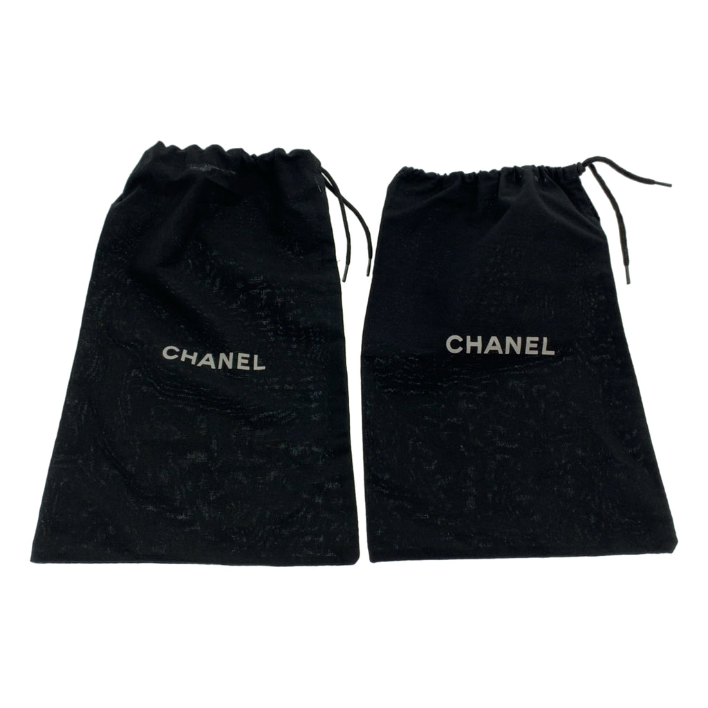 CHANEL / 샤넬 | 특허 가죽 코코 마크 발레리나 플랫 슈즈 | 37 | 여성