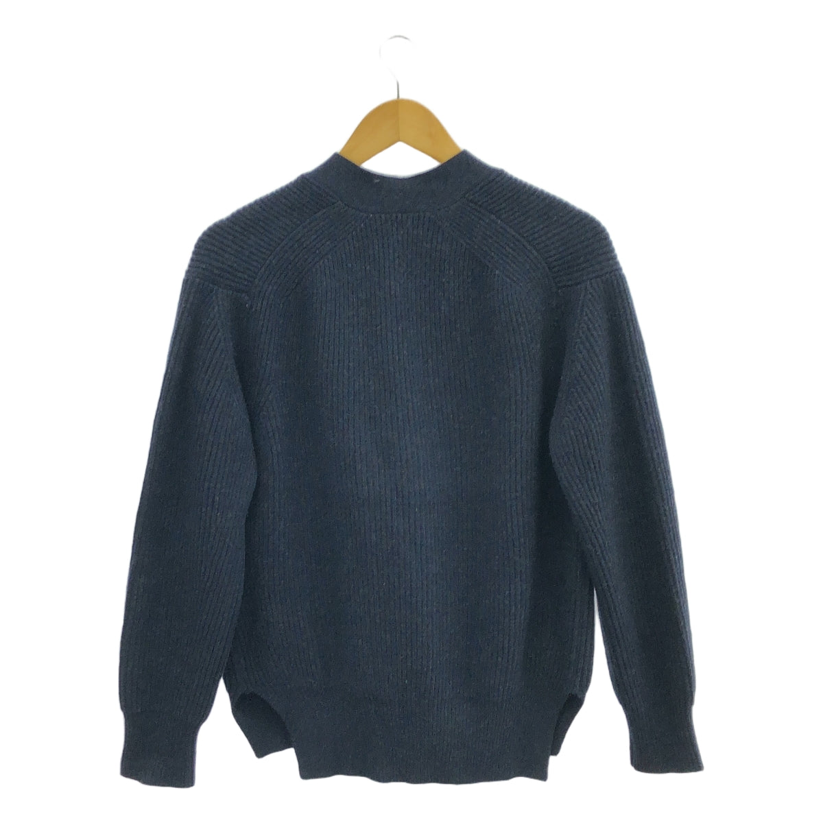 抽屜 | 9G 羊毛羊絨斜紋針織開襟衫 | 2 | 海軍藍 | 女款